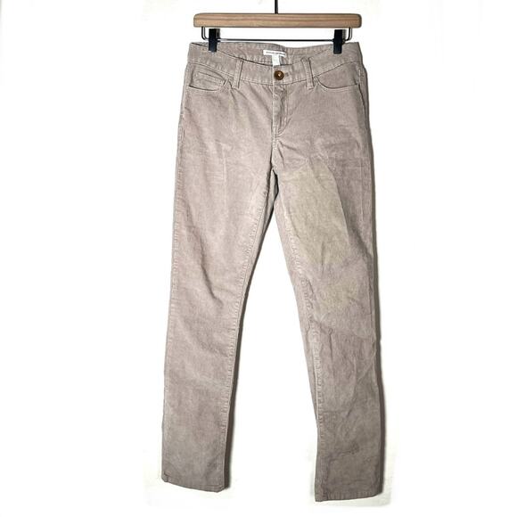 Banana Republic straight slim leg tan corduroy jeans pants size 27 B185 - Picture 1 of 3